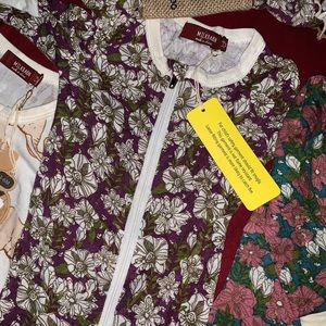 Milkbarn Purple Floral Pajamas